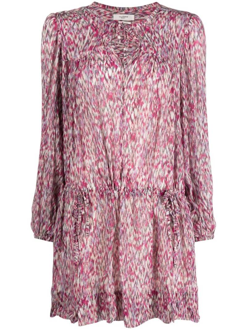 MARANT ÉTOILE abstract-print drop-waist dress - Pink von MARANT ÉTOILE