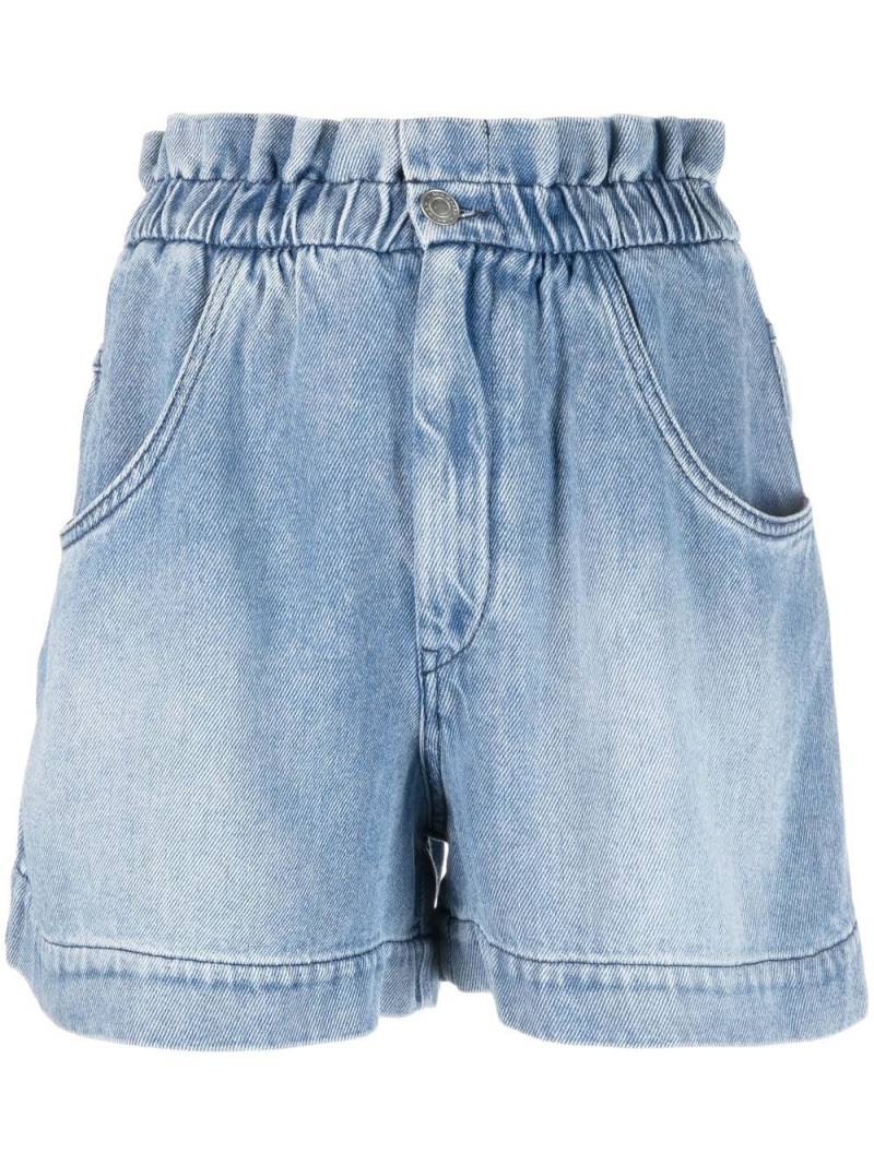 MARANT ÉTOILE gathered-wait denim shorts - Blue von MARANT ÉTOILE