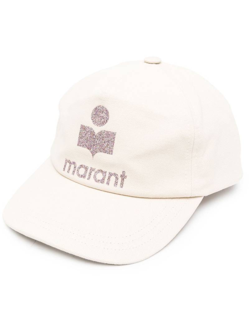 ISABEL MARANT glitter logo print cap - Neutrals von ISABEL MARANT