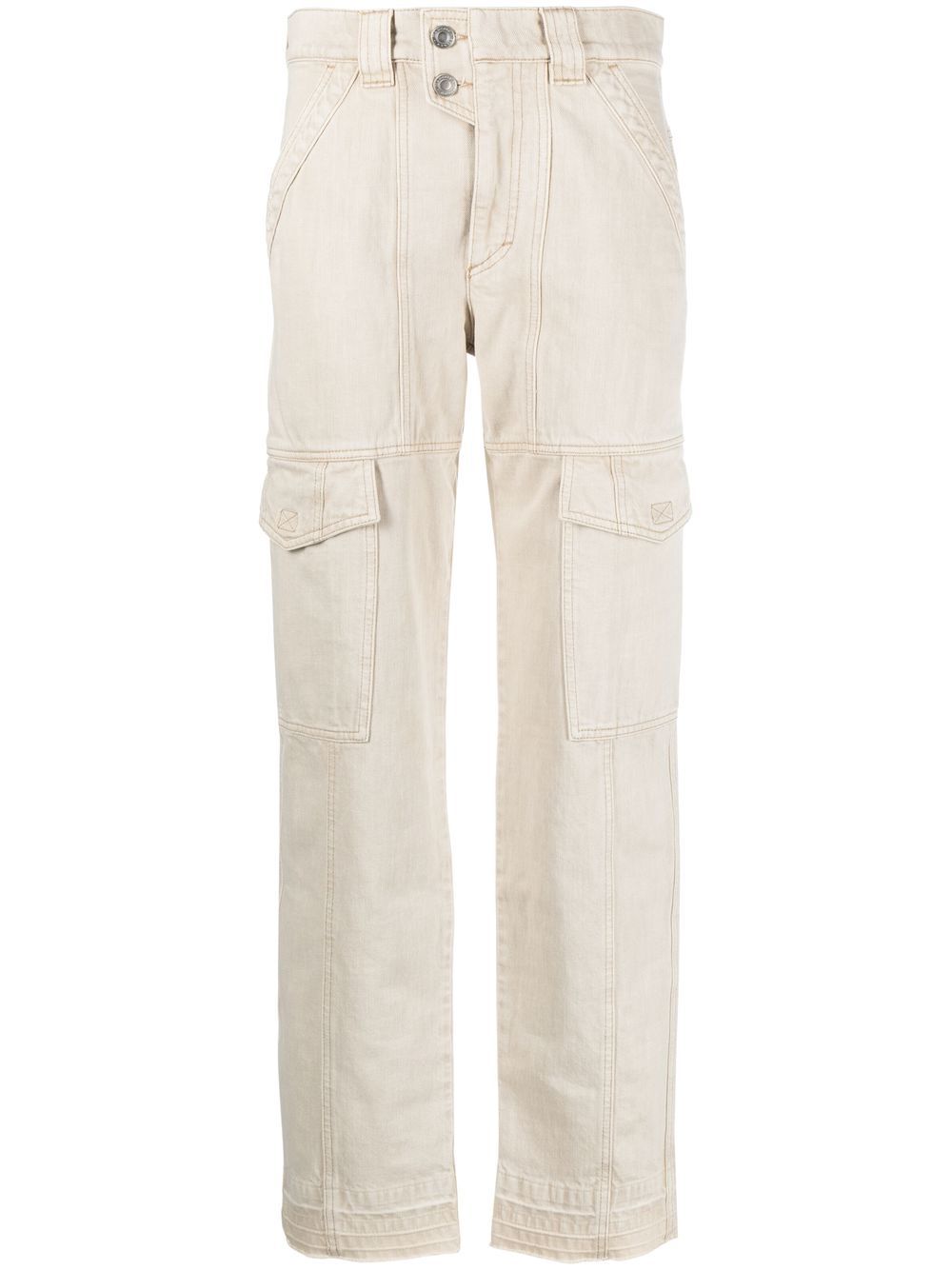 MARANT ÉTOILE high-rise cargo-pocket trousers - Neutrals von MARANT ÉTOILE