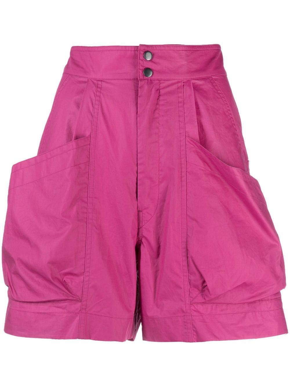 MARANT ÉTOILE high-waisted cotton mini shorts - Purple von MARANT ÉTOILE