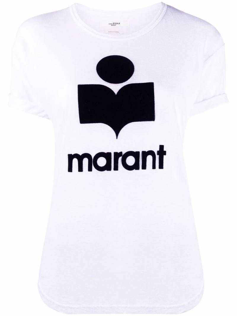 MARANT ÉTOILE logo-print T-shirt - White von MARANT ÉTOILE