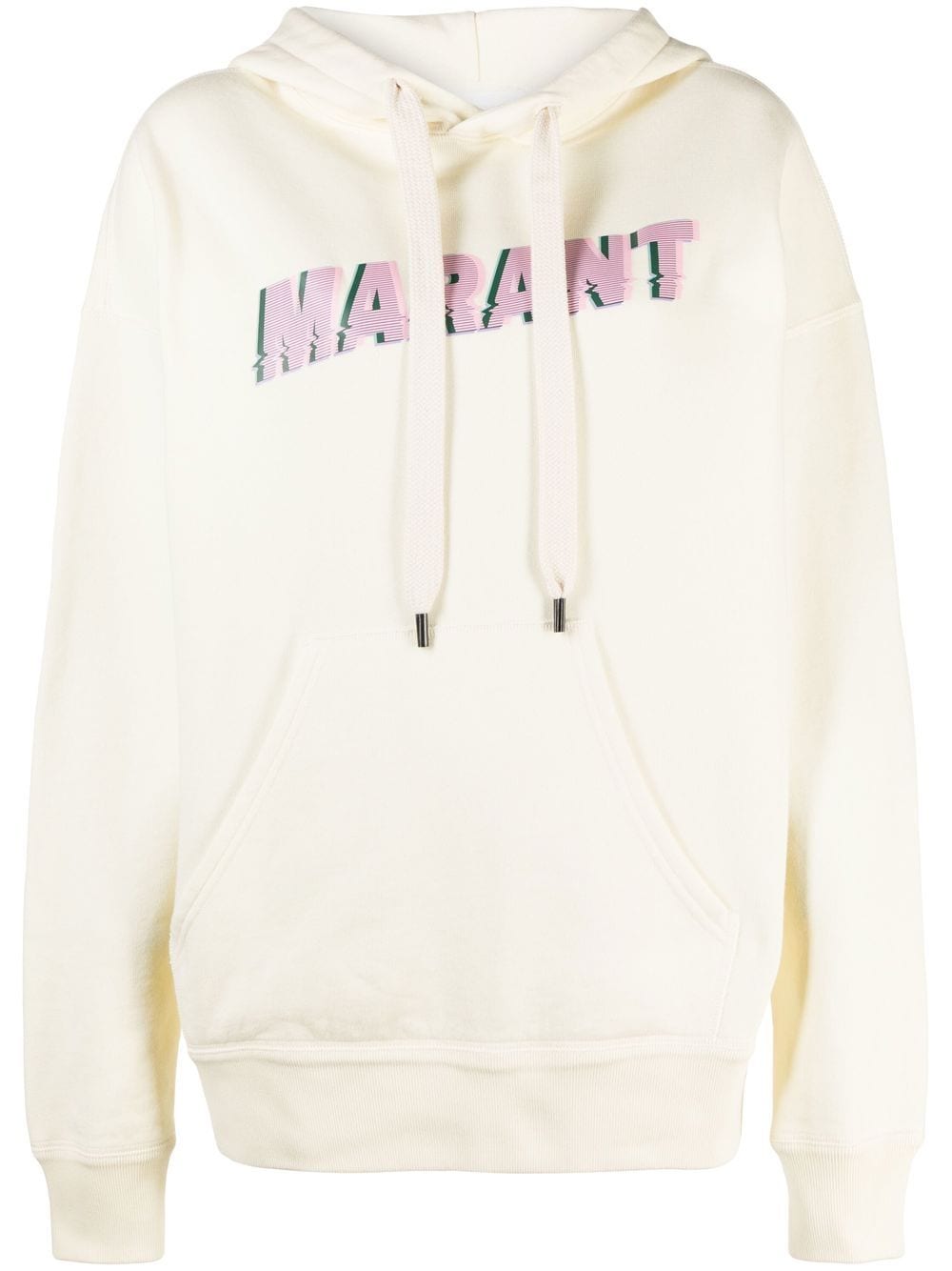 MARANT ÉTOILE logo-print cotton hoodie - Neutrals von MARANT ÉTOILE