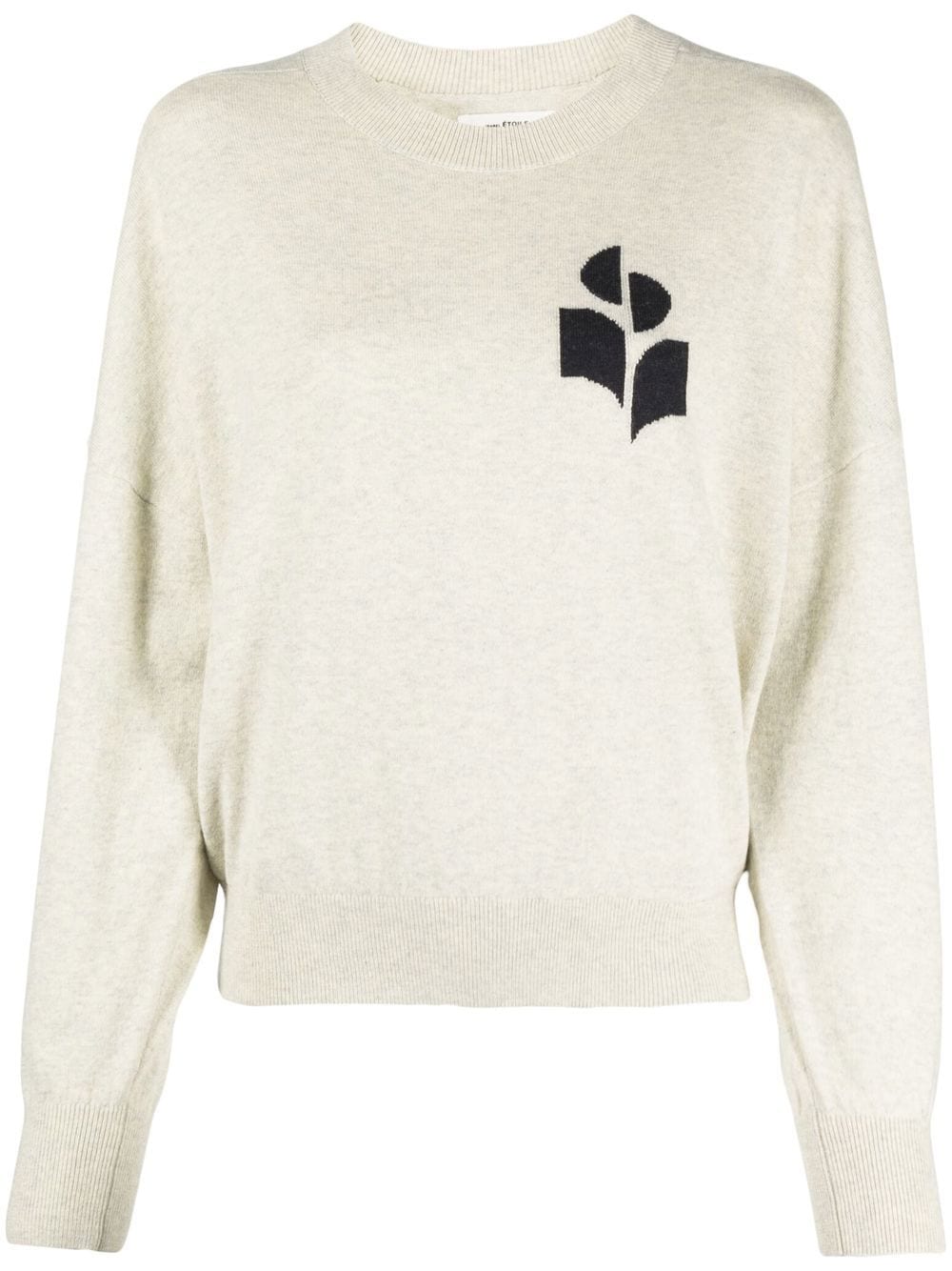 MARANT ÉTOILE Marisans logo-intarsia sweatar - Neutrals von MARANT ÉTOILE