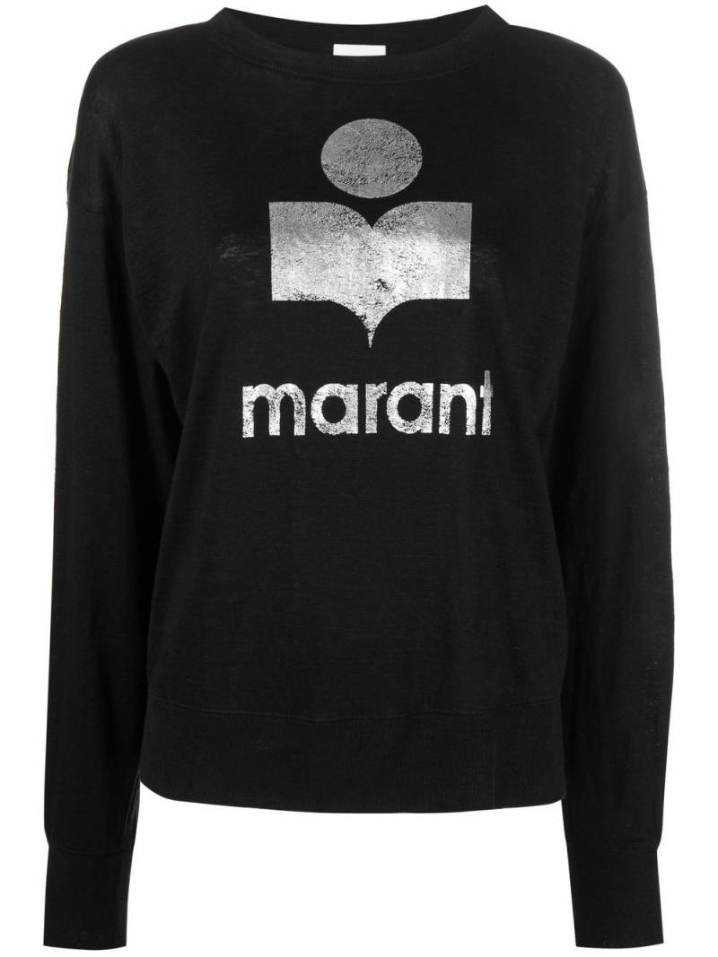 MARANT ÉTOILE Klowia linen T-shirt - Black von MARANT ÉTOILE