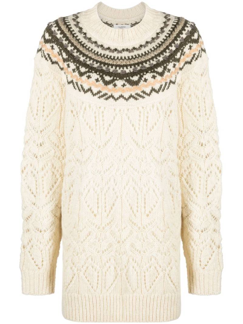 MARANT ÉTOILE patterned-knit oversize jumper - Neutrals von MARANT ÉTOILE