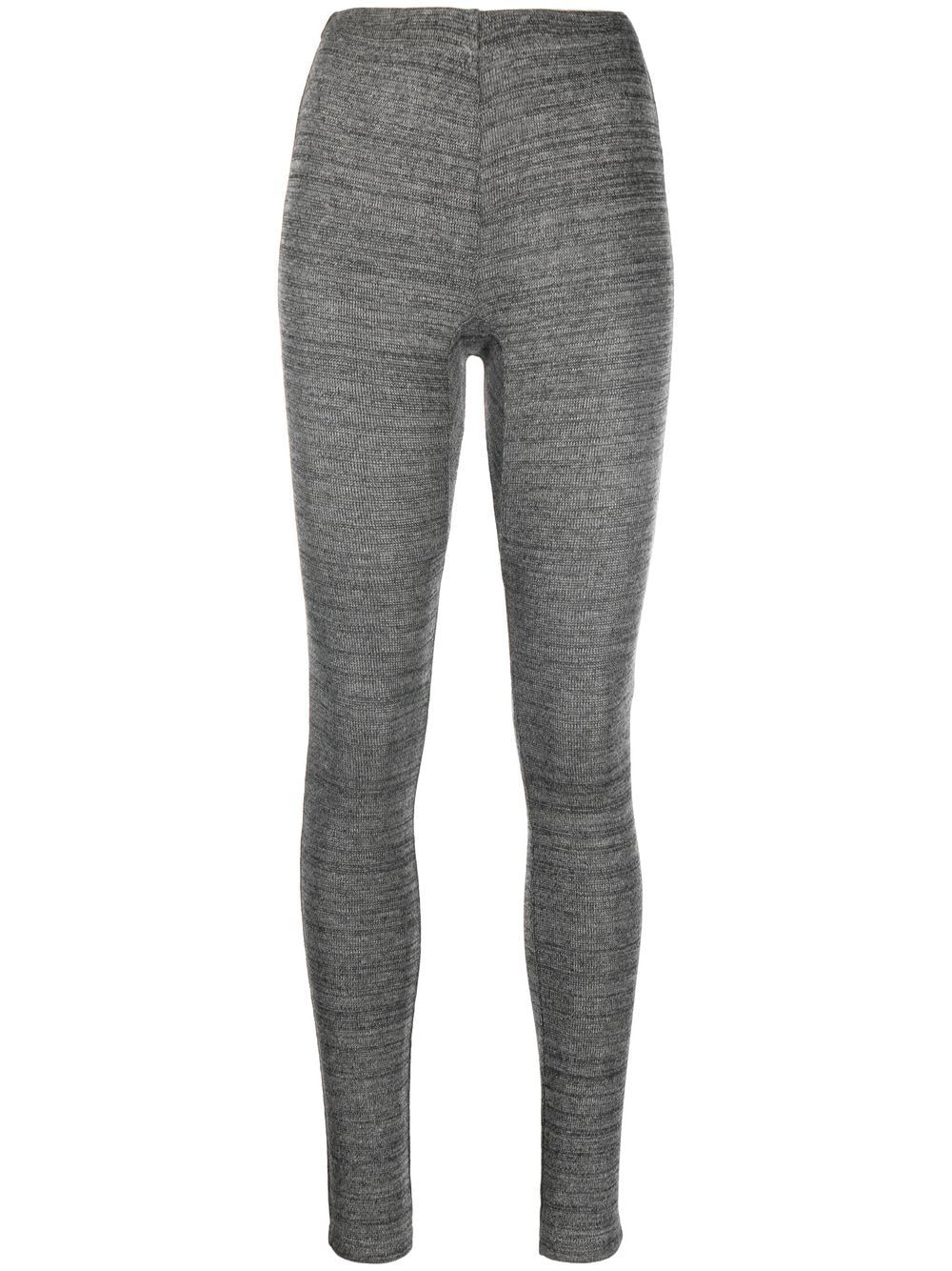 MARANT ÉTOILE ribbed-knit high-waist leggings - Grey von MARANT ÉTOILE