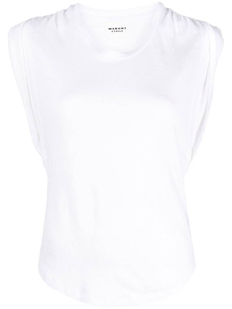 MARANT ÉTOILE round-neck sleeveless T-shirt - White von MARANT ÉTOILE