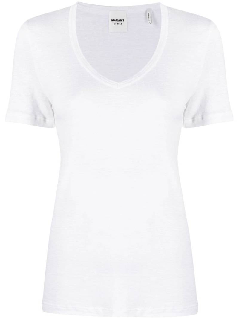 MARANT ÉTOILE scoop-neck short-sleeve T-shirt - White von MARANT ÉTOILE