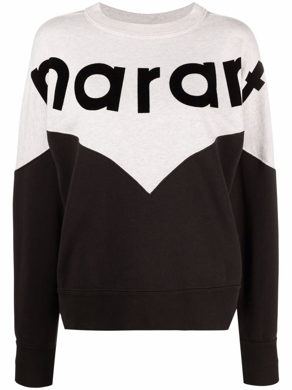 MARANT ÉTOILE Houston two-tone sweatshirt - Black von MARANT ÉTOILE