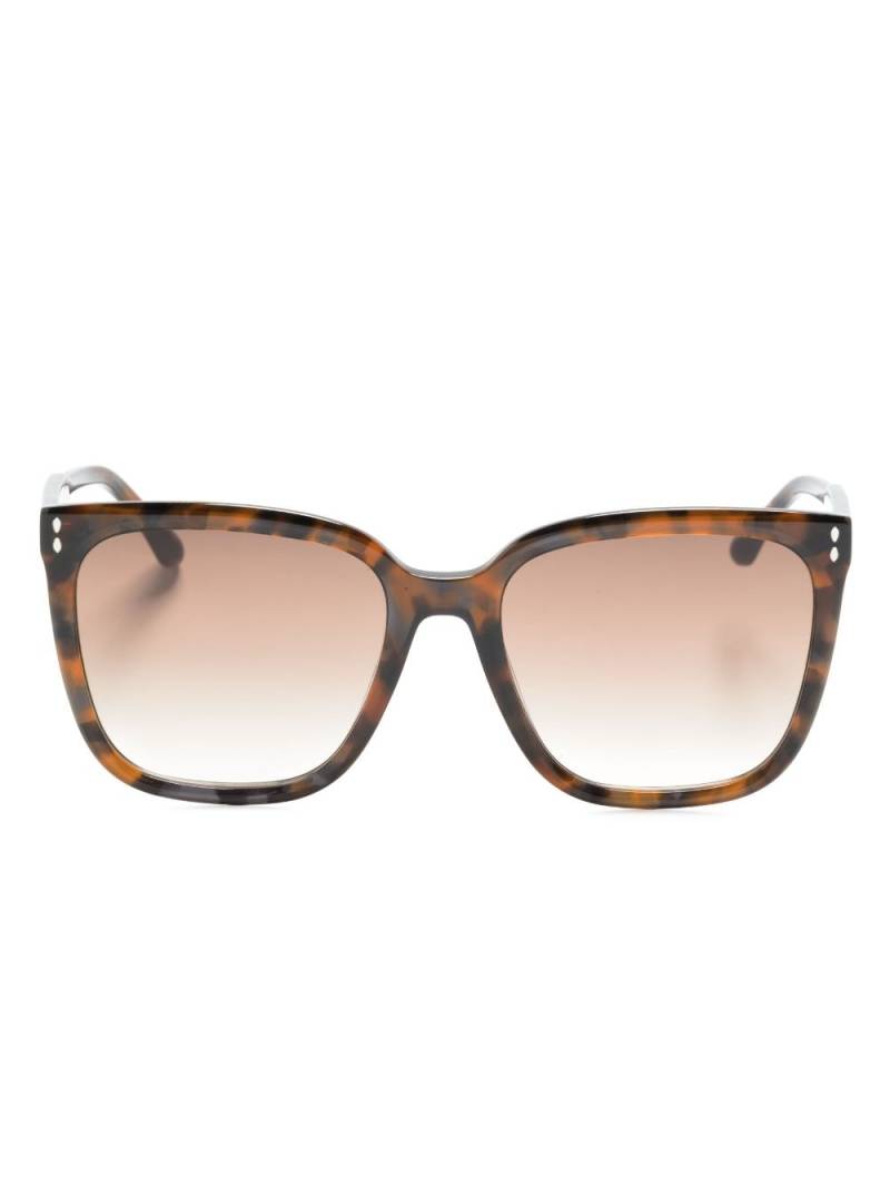 Isabel Marant Eyewear Thea rectangle-frame sunglasses - Brown von Isabel Marant Eyewear