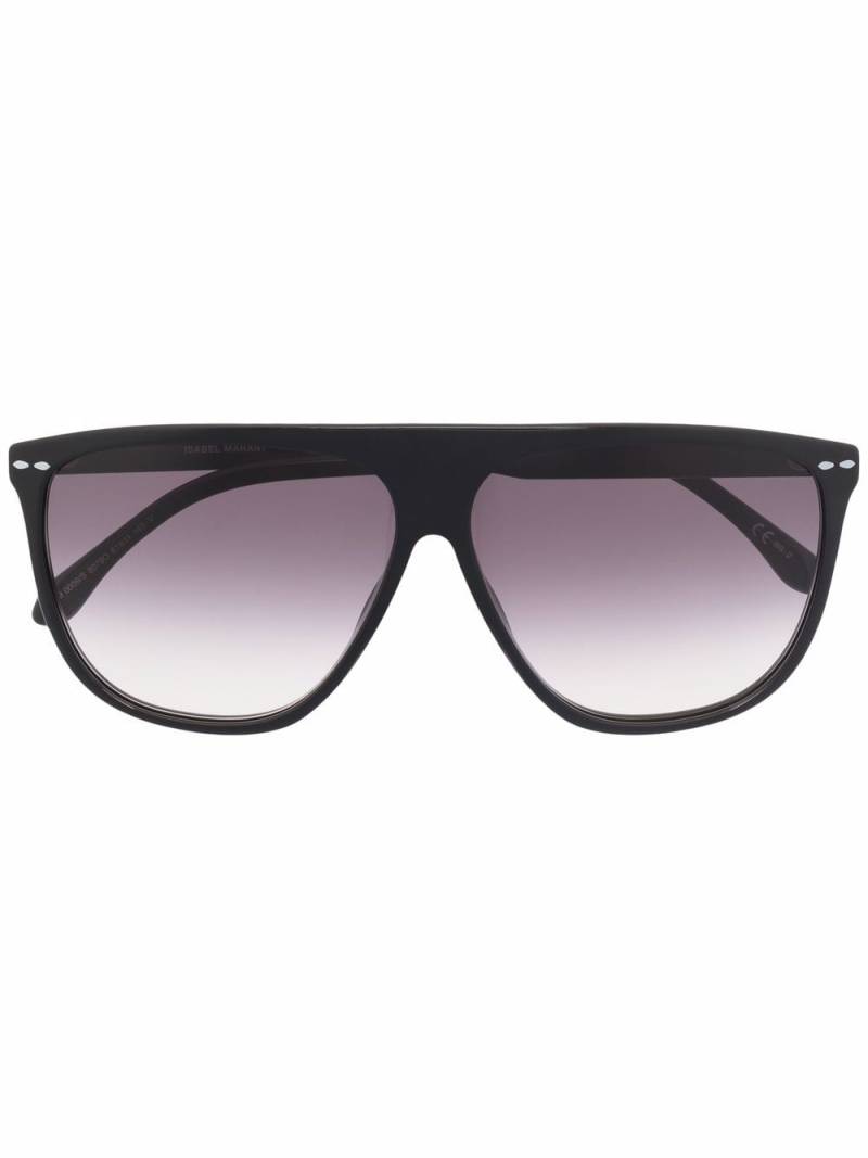 Isabel Marant Eyewear gradient oversize-frame sunglasses - Black von Isabel Marant Eyewear