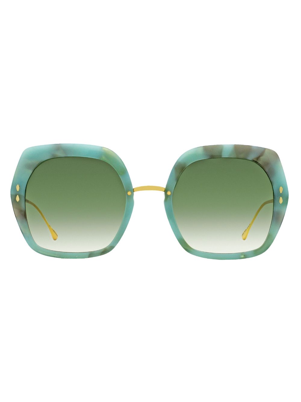 Isabel Marant Eyewear logo-engraved sunglasses - Green von Isabel Marant Eyewear