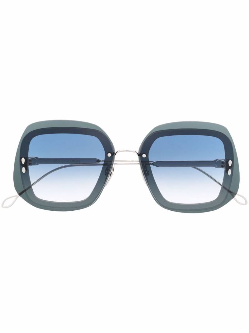 Isabel Marant Eyewear oversized-frame sunglasses - Silver von Isabel Marant Eyewear