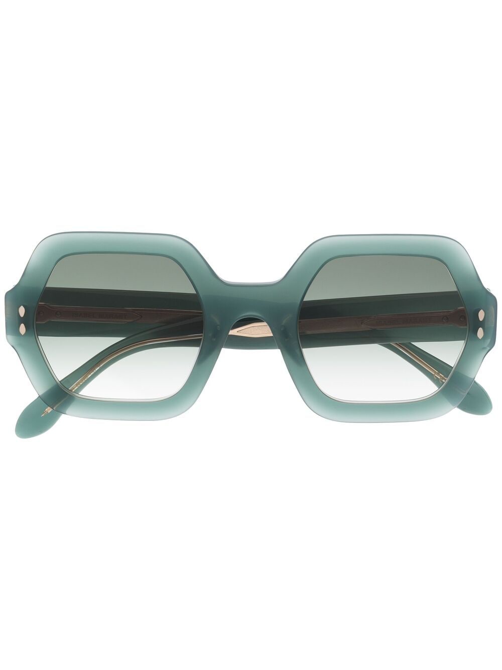 Isabel Marant Eyewear polished oversize-frame sunglasses - Green von Isabel Marant Eyewear