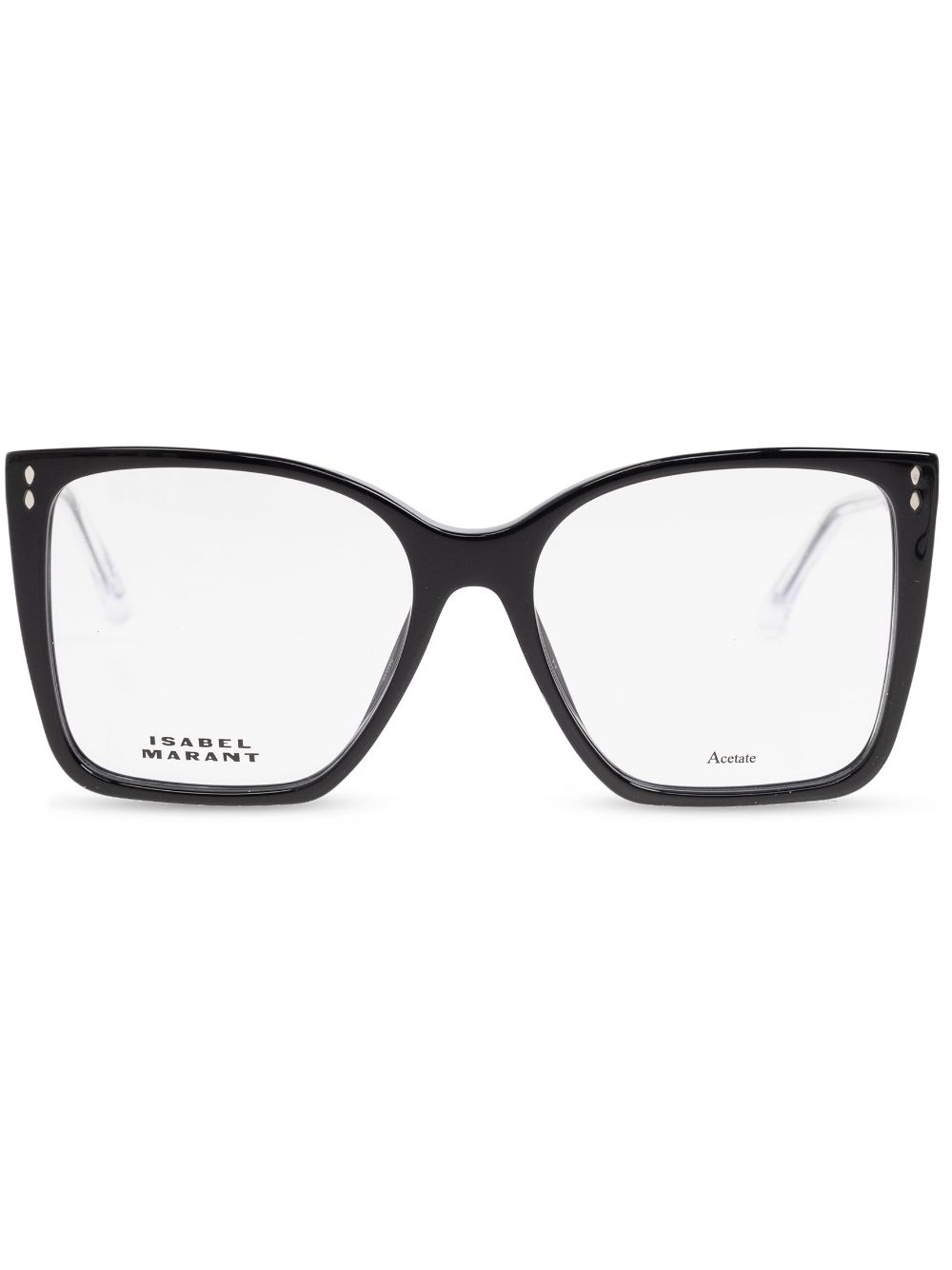 Isabel Marant Eyewear square-frame glasses - Black von Isabel Marant Eyewear