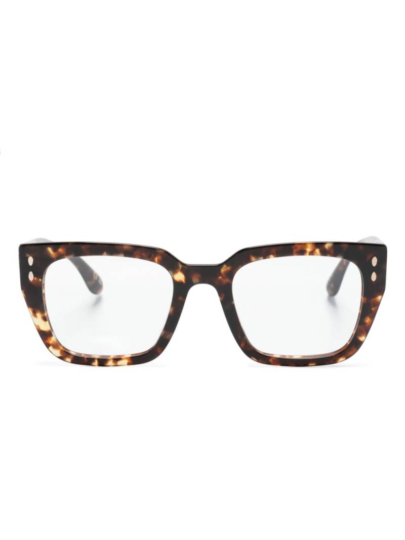 Isabel Marant Eyewear square-frame glasses - Brown von Isabel Marant Eyewear