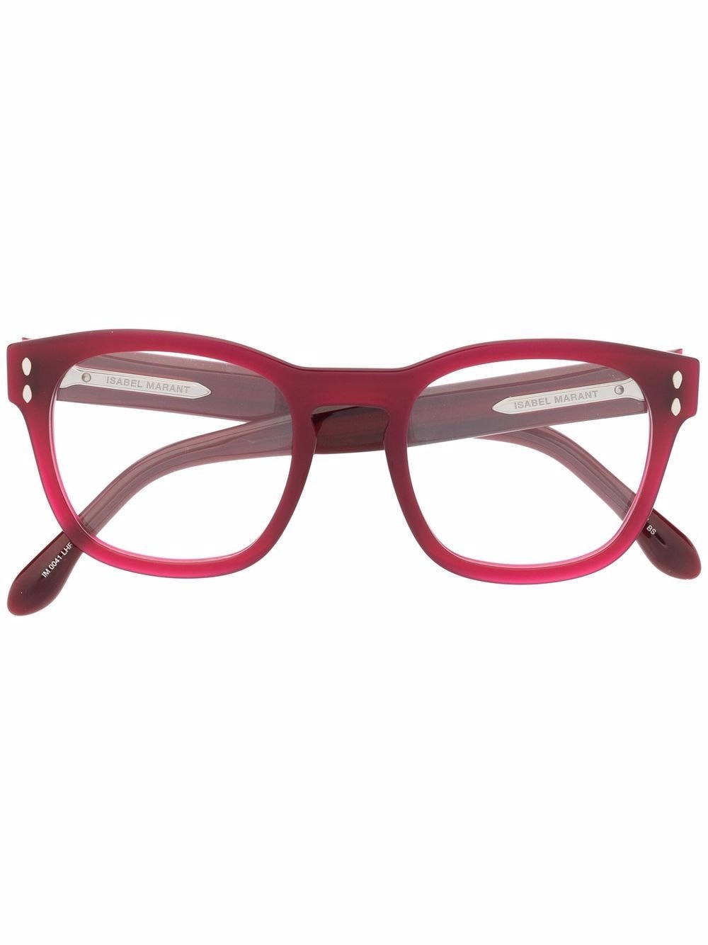 Isabel Marant Eyewear square frame glasses - Red von Isabel Marant Eyewear