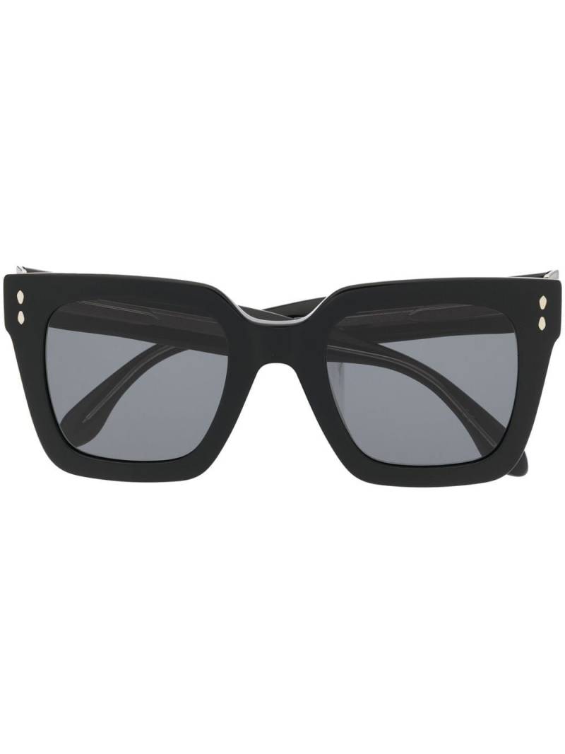 Isabel Marant Eyewear square frame oversized sunglasses - Black von Isabel Marant Eyewear