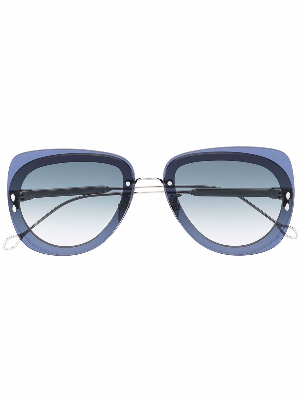 Isabel Marant Eyewear square tinted sunglasses - Silver von Isabel Marant Eyewear