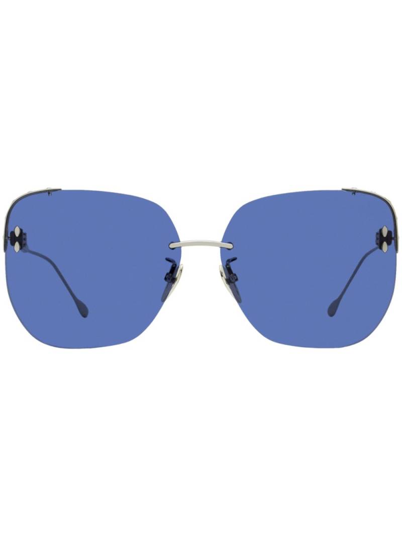 Isabel Marant Eyewear tinted square frame sunglasses - Blue von Isabel Marant Eyewear