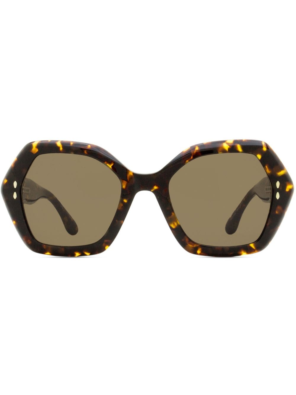 Isabel Marant Eyewear tortoiseshell-effect geometric-frame sunglasses - Brown von Isabel Marant Eyewear