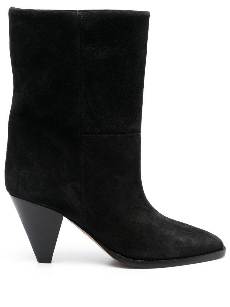 ISABEL MARANT 75mm Rouxa suede boots - Black von ISABEL MARANT