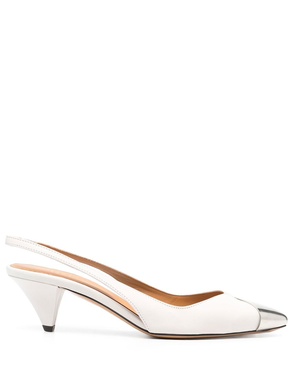 ISABEL MARANT Elina slingback pumps - White von ISABEL MARANT