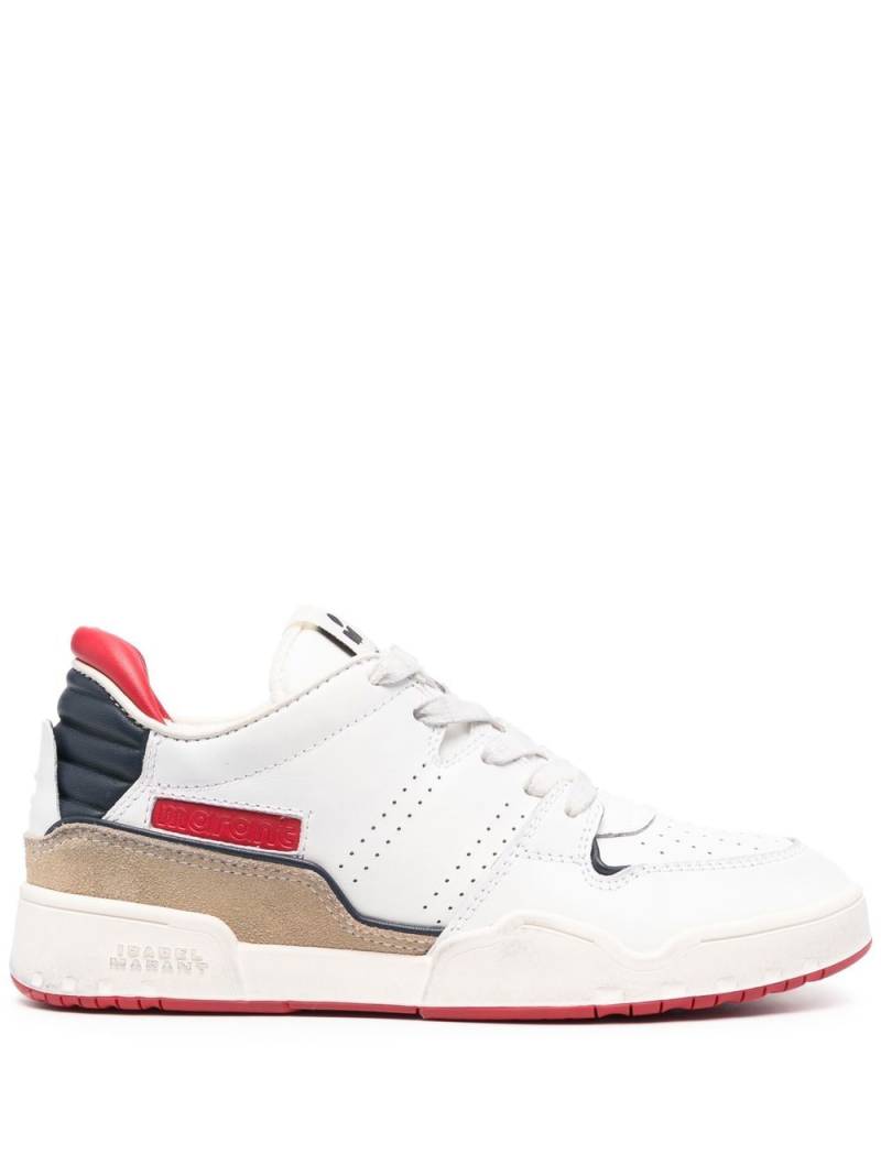 ISABEL MARANT Emree panelled sneakers - White von ISABEL MARANT