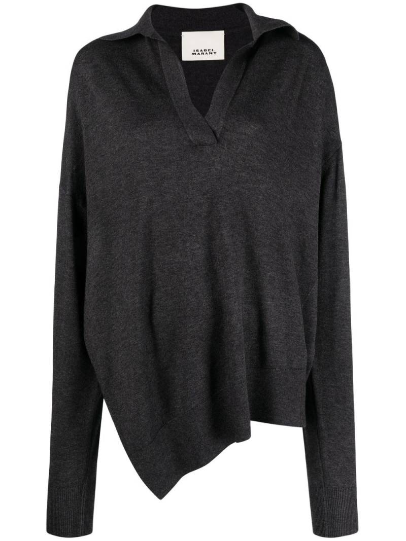 ISABEL MARANT Giliane asymmetric jumper - Grey von ISABEL MARANT