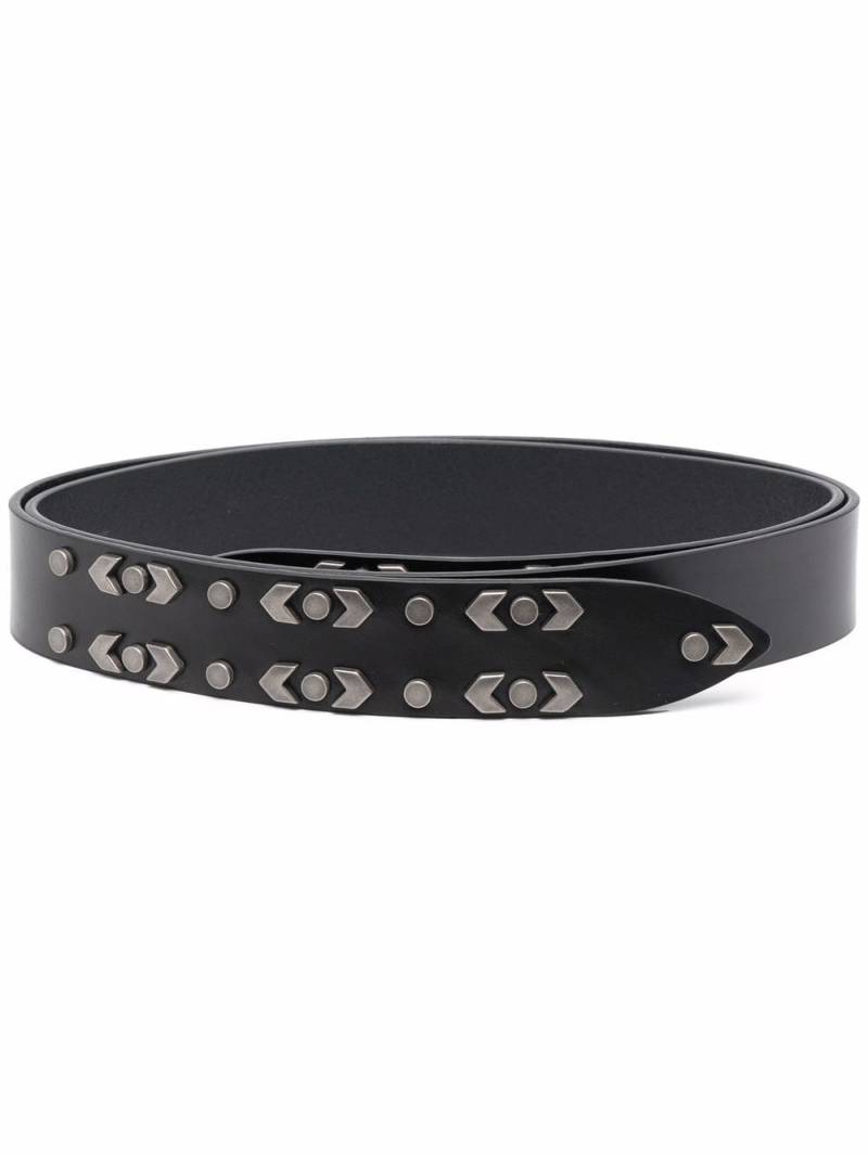 ISABEL MARANT Lecce studded leather belt - Black von ISABEL MARANT