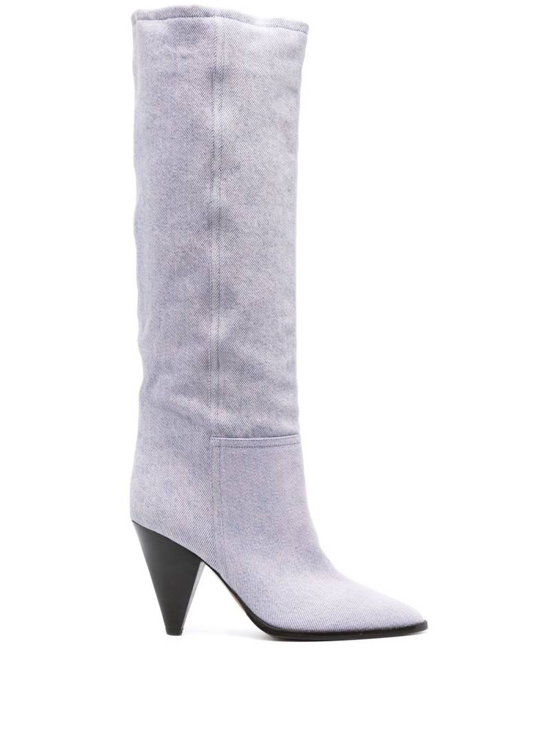 ISABEL MARANT Ririo 90mm knee-high boots - Purple von ISABEL MARANT