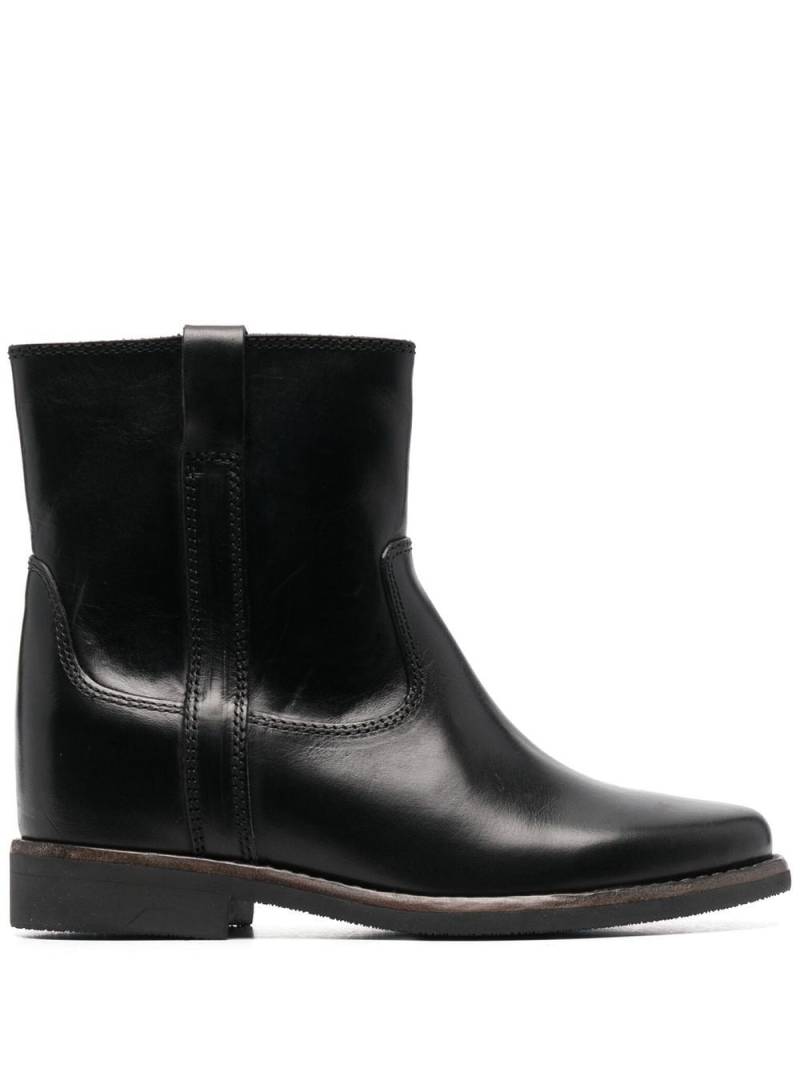 ISABEL MARANT Susee leather ankle boots - Black von ISABEL MARANT