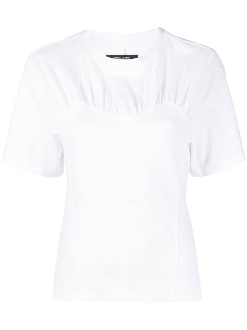 ISABEL MARANT Zazie panelled T-shirt - White von ISABEL MARANT