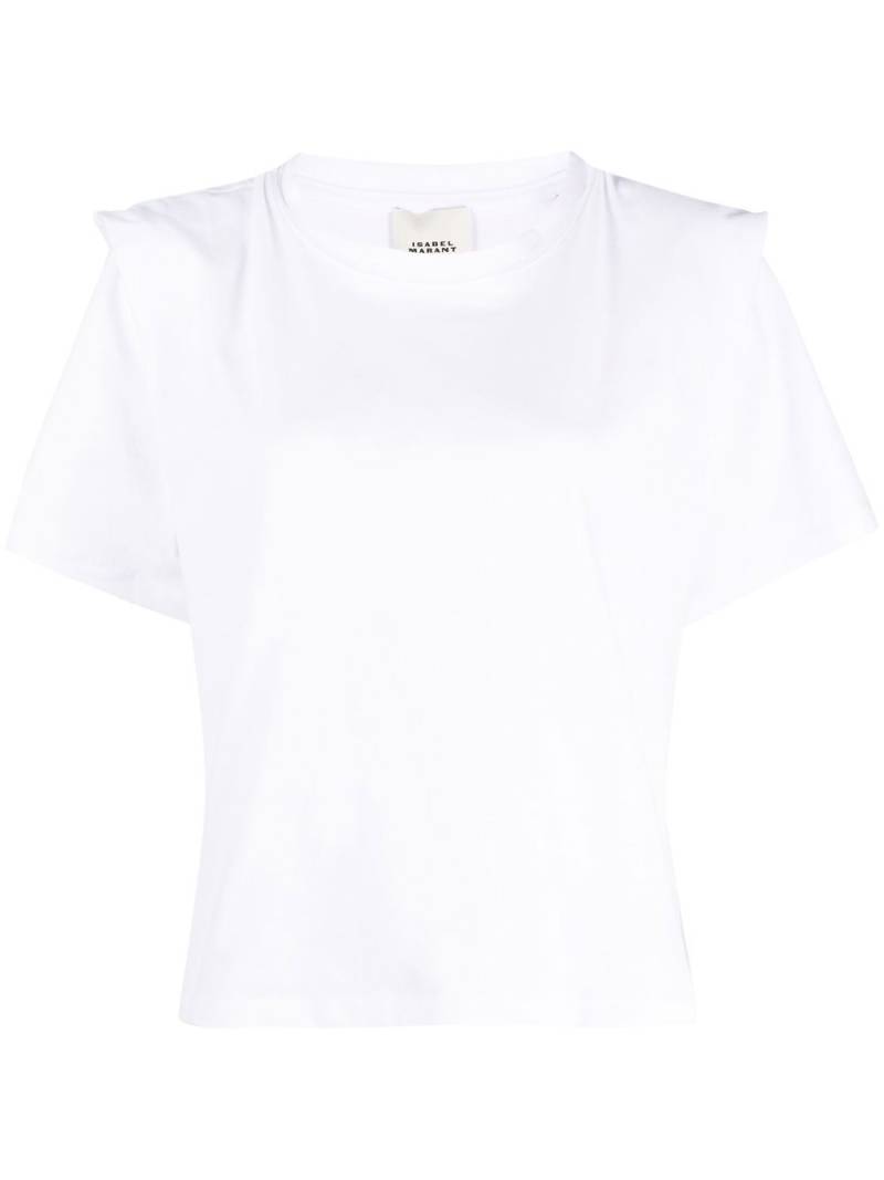 ISABEL MARANT Zelitos pleat-detail T-shirt - White von ISABEL MARANT