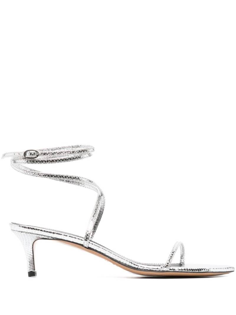 ISABEL MARANT 60mm ankle-strap sandals - Silver von ISABEL MARANT