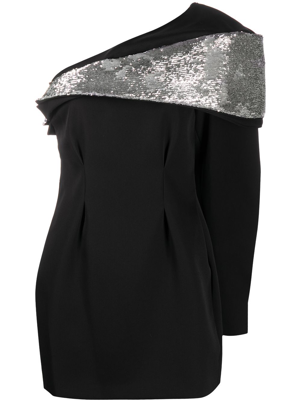 ISABEL MARANT asymmetric-shoulder sequin-embellished dress - Black von ISABEL MARANT