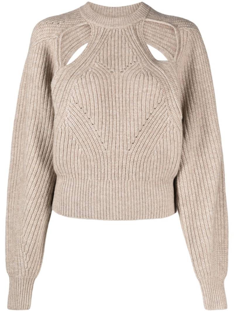 ISABEL MARANT cut-out knitted jumper - Neutrals von ISABEL MARANT