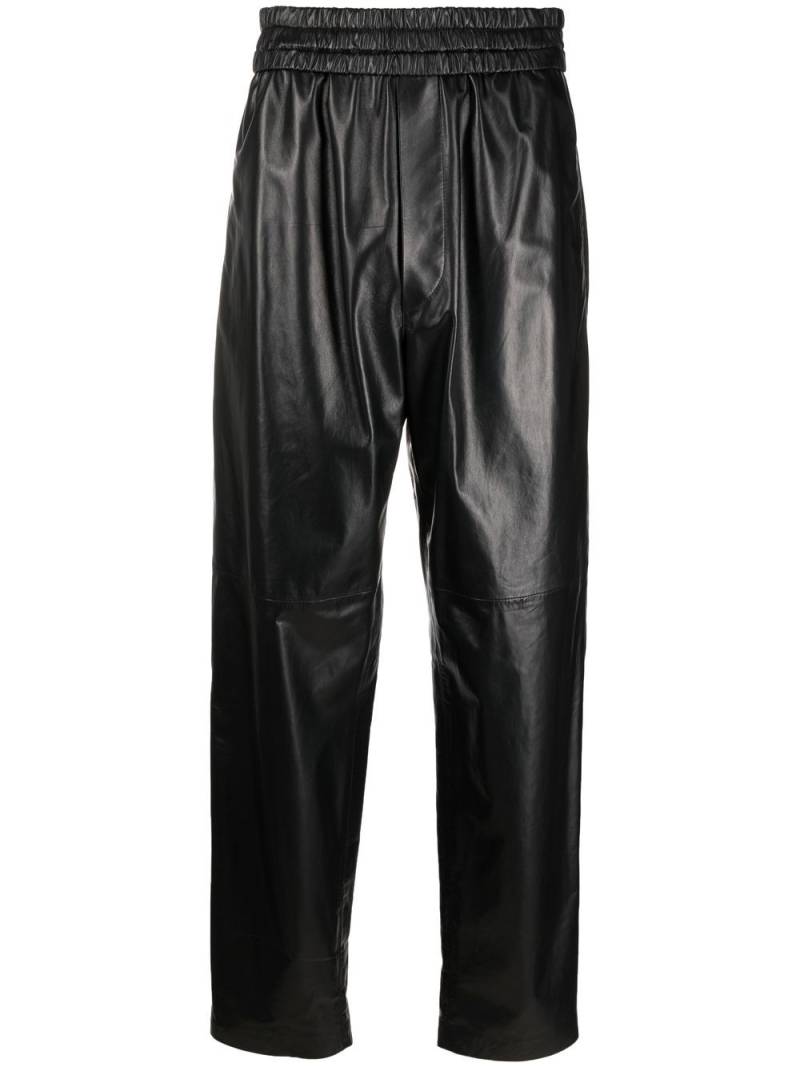 ISABEL MARANT high-waist leather trousers - Black von ISABEL MARANT