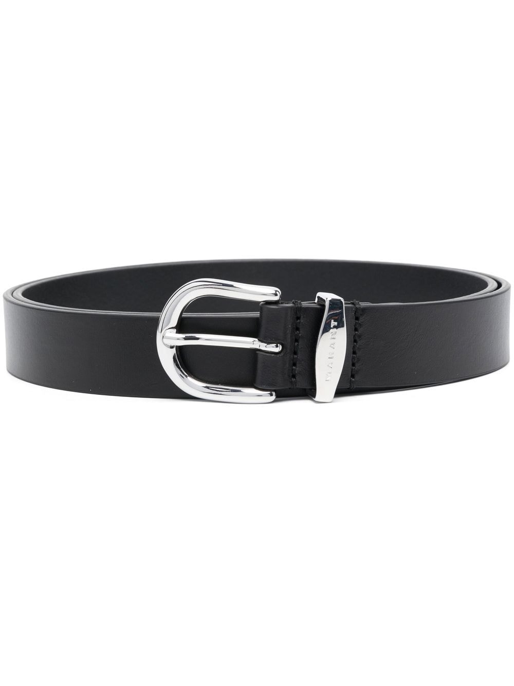 MARANT leather buckle belt - Black von MARANT