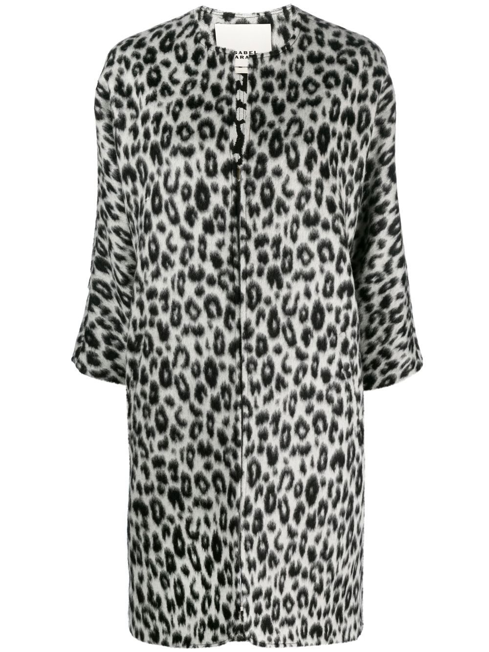 ISABEL MARANT leopard-print zip-up coat - Black von ISABEL MARANT