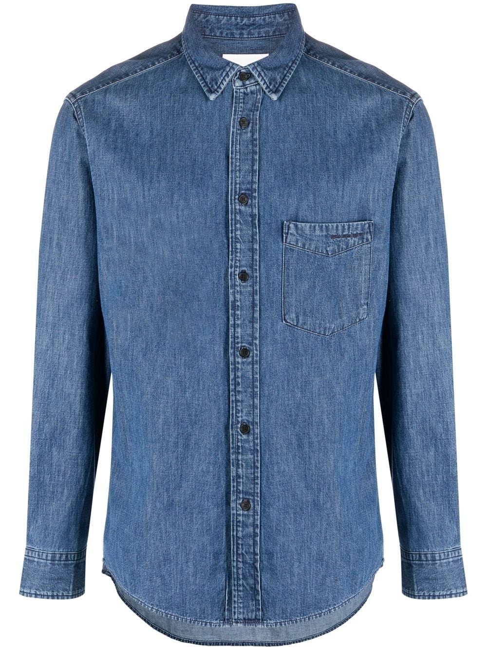 MARANT logo-embroidered denim shirt - Blue von MARANT