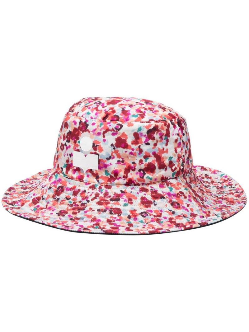 ISABEL MARANT logo-print drawstring bucket hat - Black von ISABEL MARANT