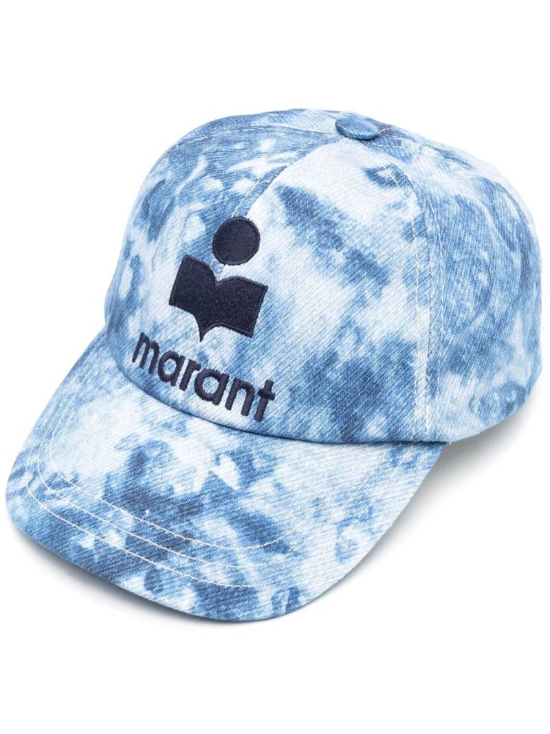 MARANT marbled-print logo cap - Blue von MARANT