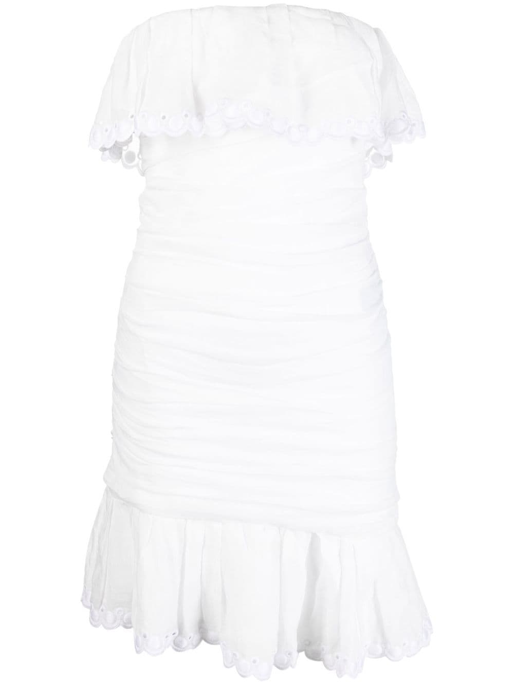 ISABEL MARANT off-shoulder ruched minidress - White von ISABEL MARANT