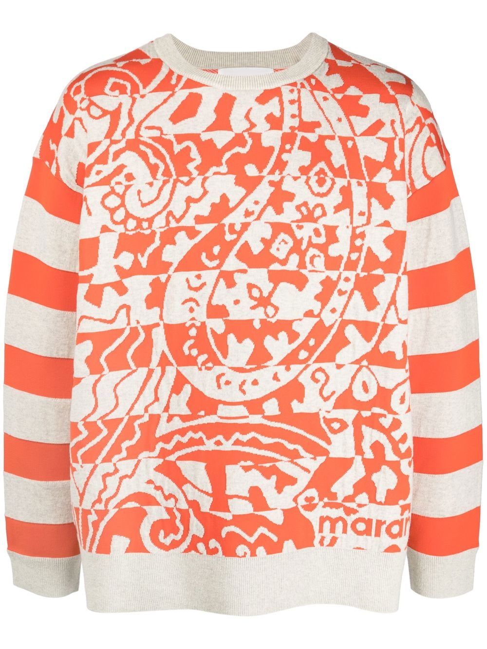 MARANT paisley-print sweatshirt - Neutrals von MARANT