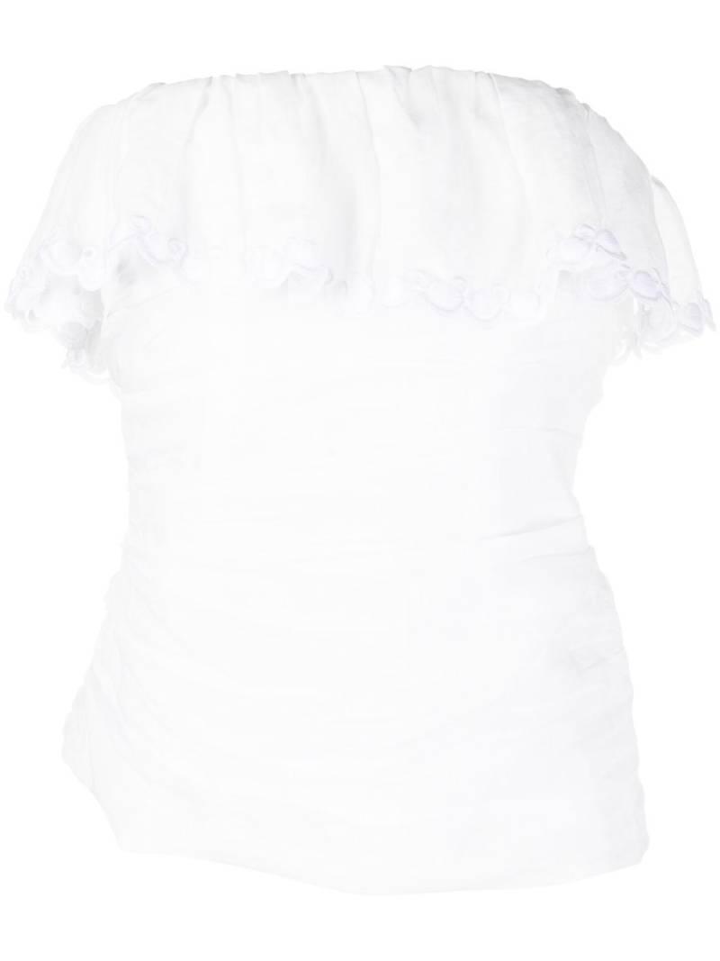 ISABEL MARANT ruffle detail sleeveless top - White von ISABEL MARANT