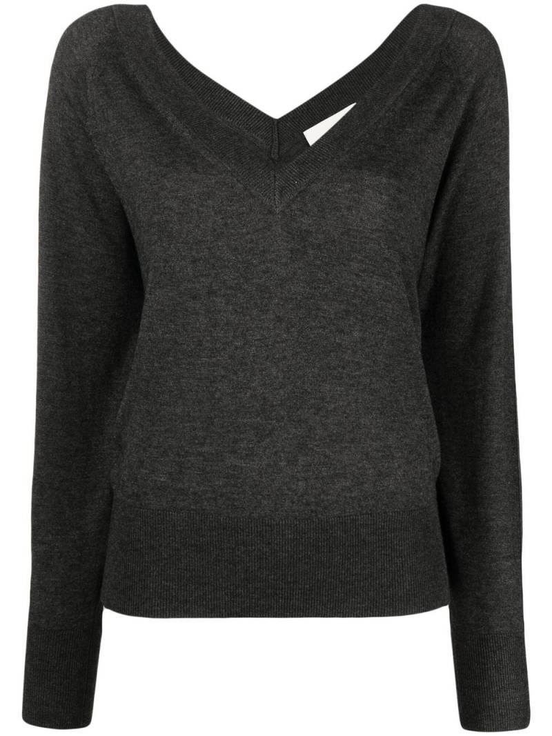 ISABEL MARANT v-neck fine knit - Grey von ISABEL MARANT