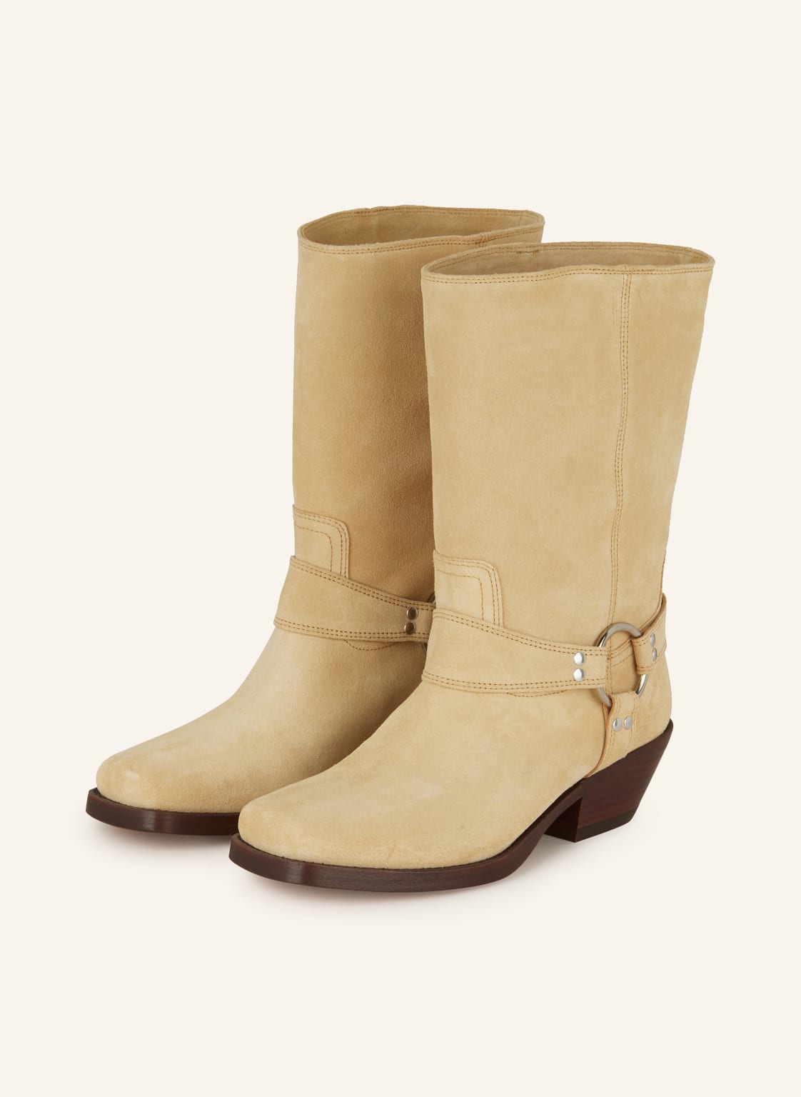 Isabel Marant Biker Boots Antya beige von Isabel marant