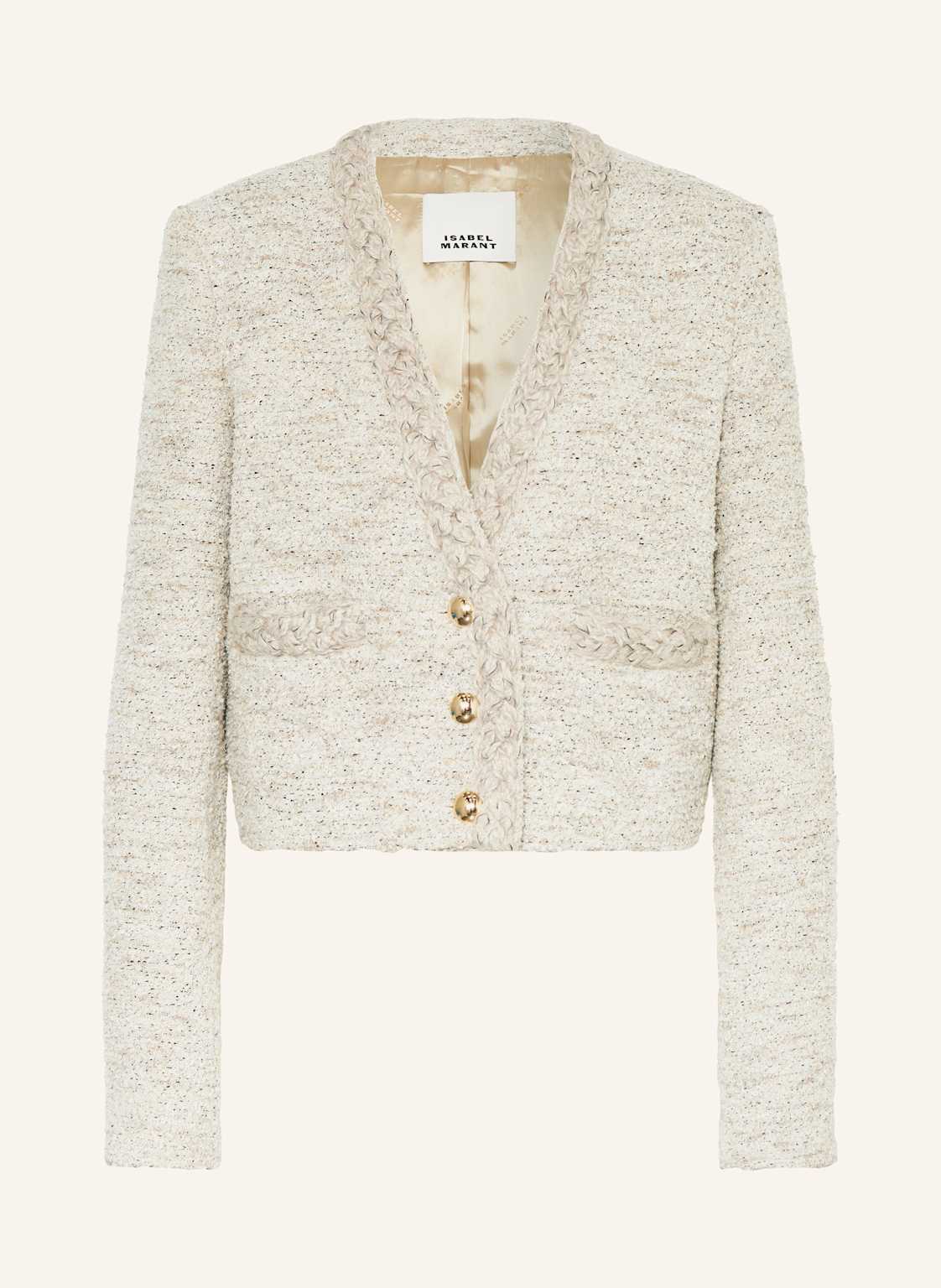 Isabel Marant Bouclé-Jacke Mit Glitzergarn beige von Isabel marant